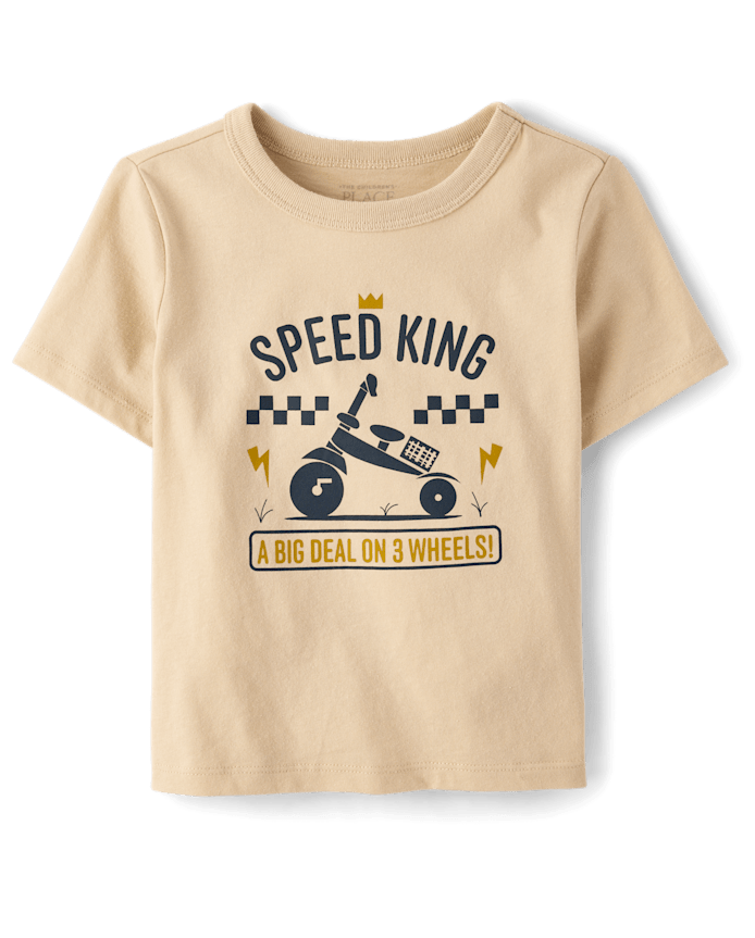 Baby And Toddler Boys Speed King Graphic Tee