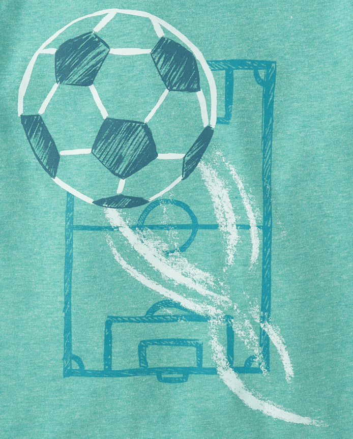 Baby And Toddler Boys Soccer Ball Graphic Tee
