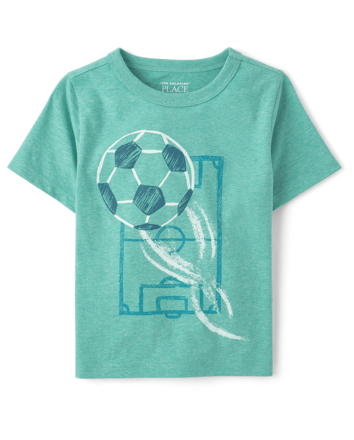Baby And Toddler Boys Soccer Ball Graphic Tee