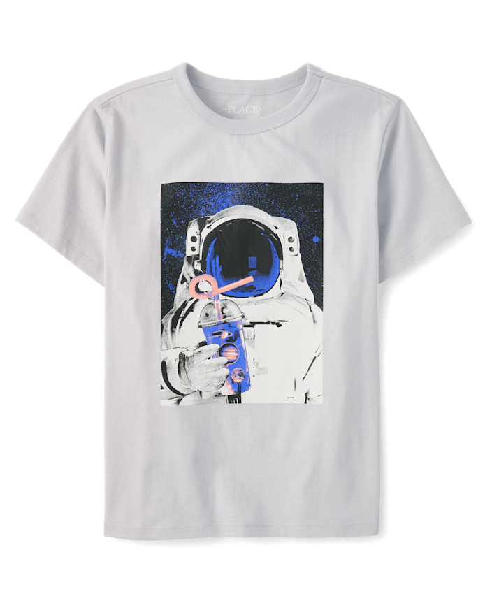 Boys Astronaut Drink Graphic Tee