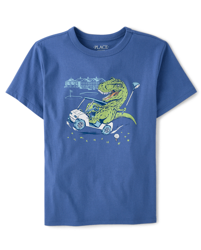 Boys Dino Golf Graphic Tee