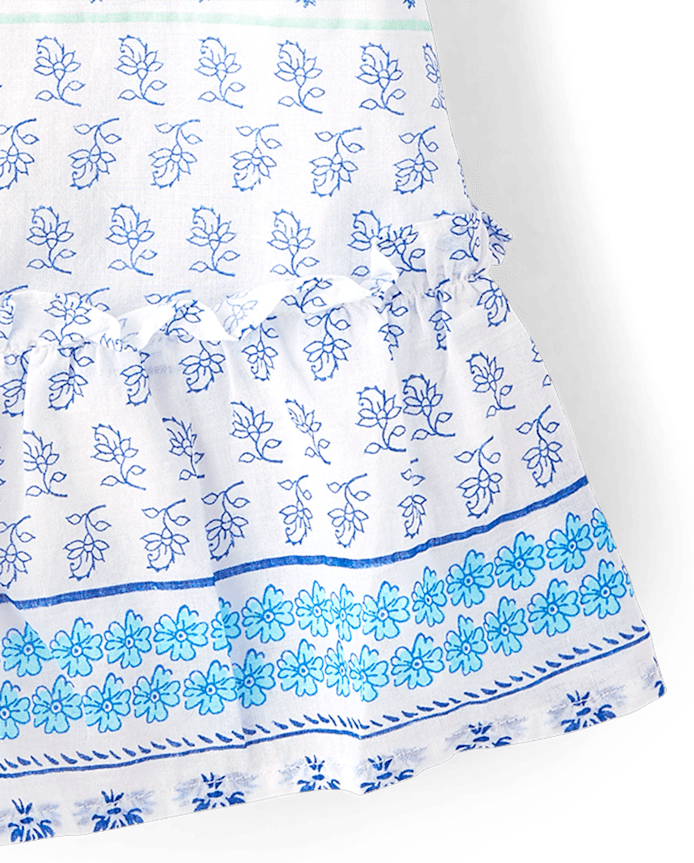 Baby And Toddler Girls Paisley Textured Shift Dress