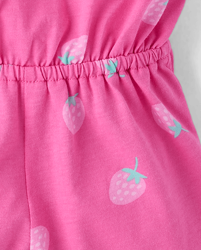 Baby And Toddler Girls Print Ruffle Romper
