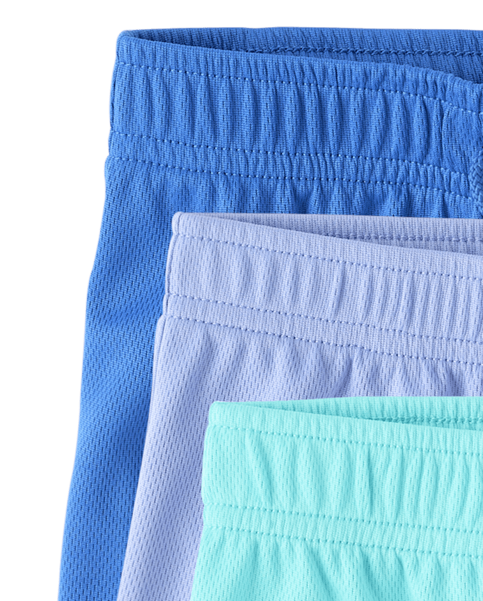 Baby And Toddler Boys Quick Dry Lined Mesh Active Shorts 3-Pack