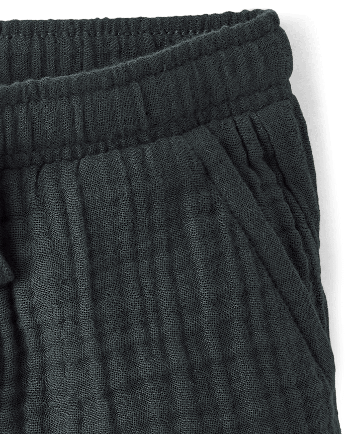 Baby And Toddler Boys Gauze Pull On Shorts