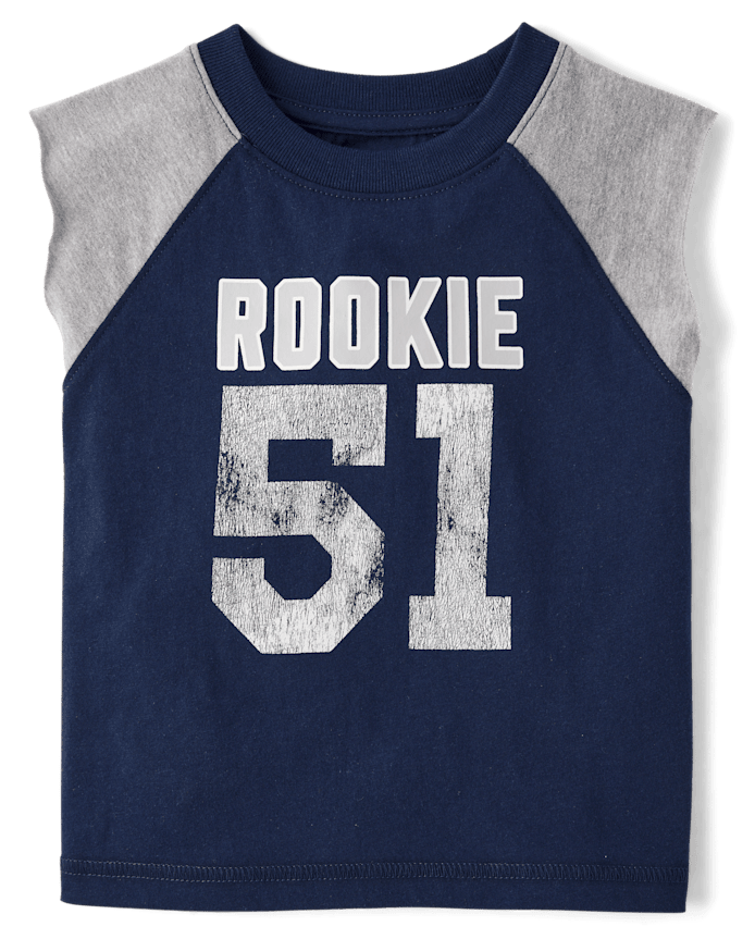 Baby And Toddler Boys Colorblock Varsity Muscle Tank Top