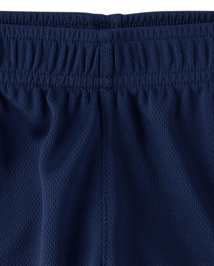 Baby And Toddler Boys Quick Dry Striped Lined Mesh Active Shorts