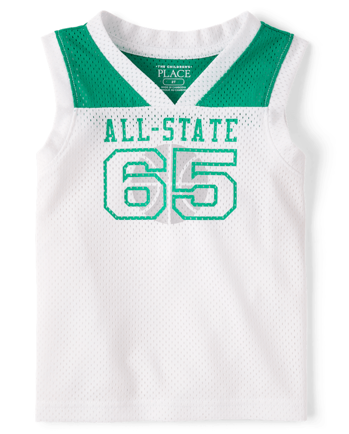 Baby And Toddler Boys Quick Dry Graphic Mesh Tank Top