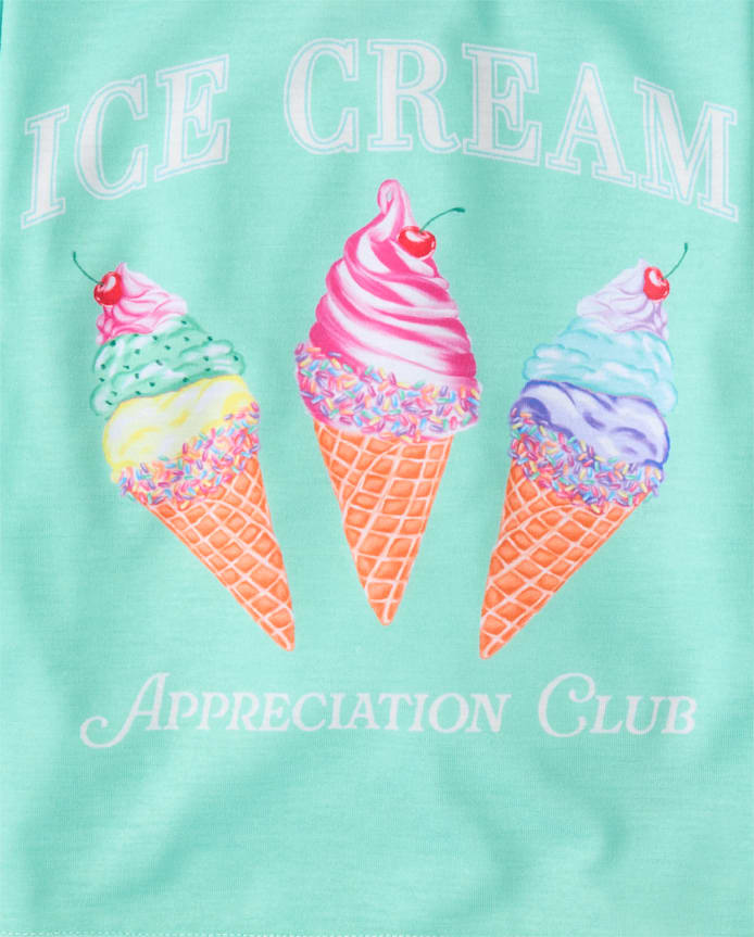 Pyjamas du club de glaces pour filles