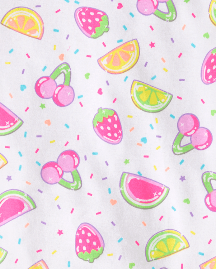 Girls Fruit Candy Snug Fit Cotton Pajamas