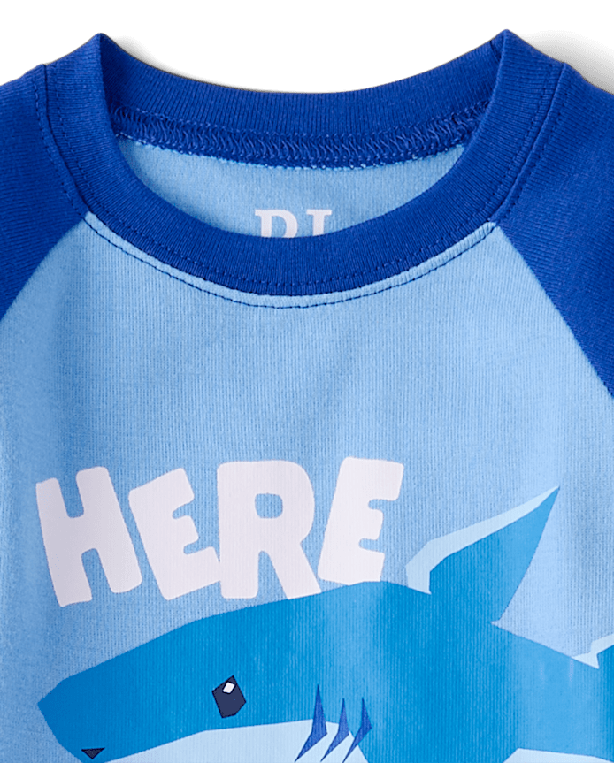 Baby And Toddler Boys Shark Snug Fit Cotton Pajamas