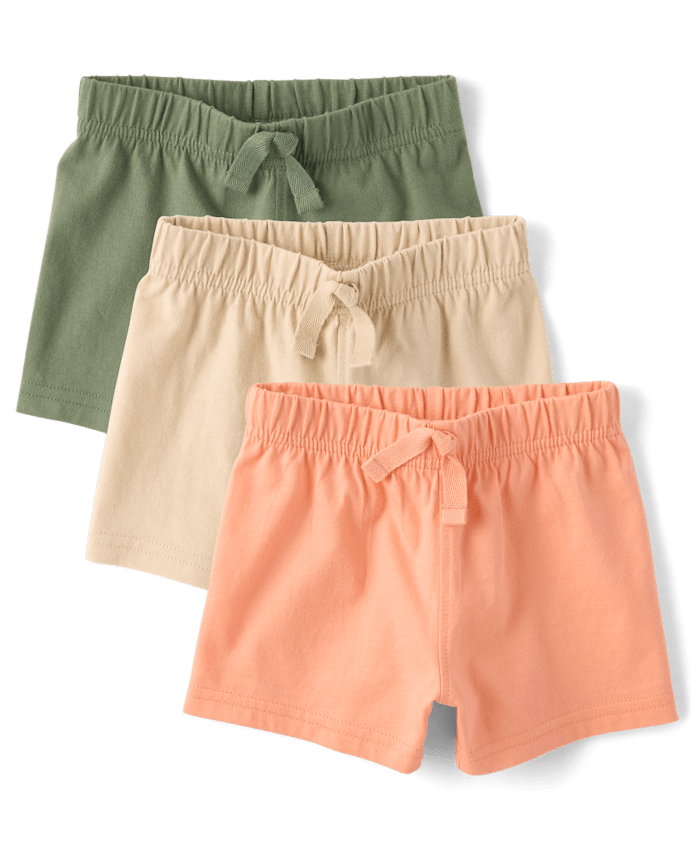Baby Boys Pull On Shorts 3-Pack
