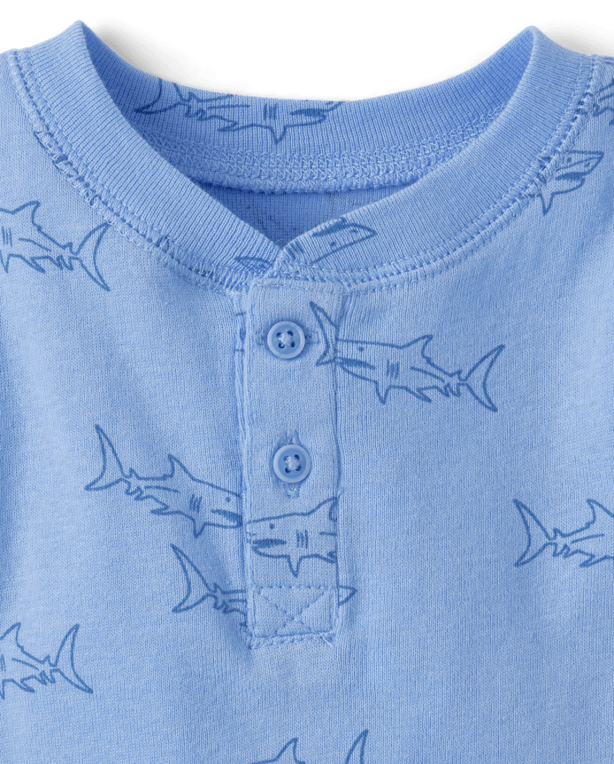Baby Boys Shark 2-Piece Playwear Set