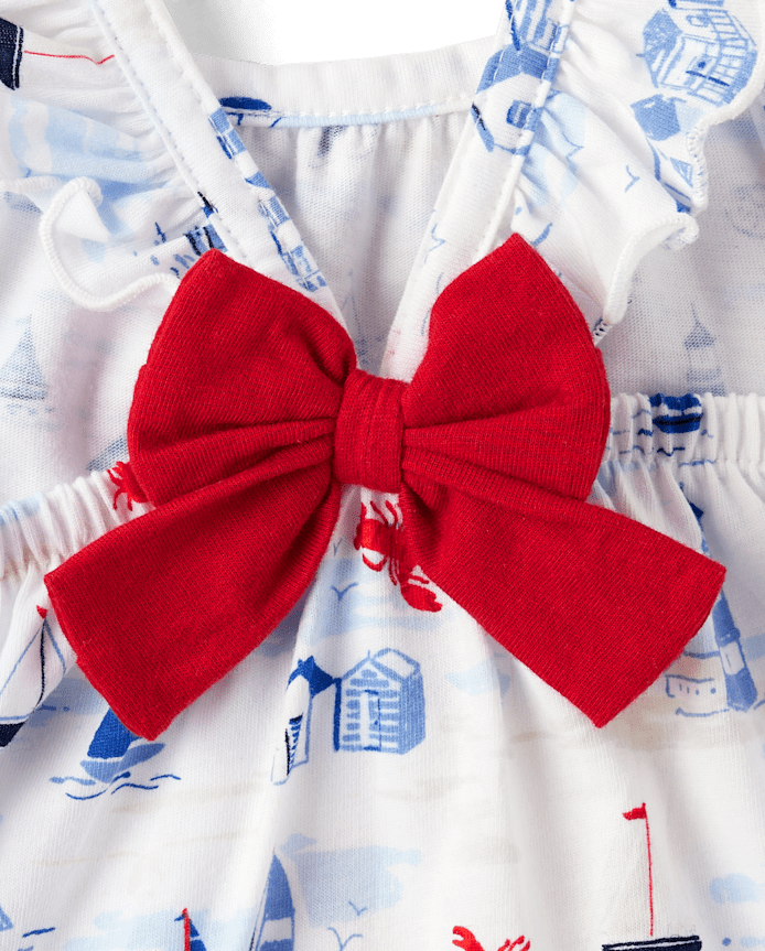 Baby Girls Nautical Flutter Dress