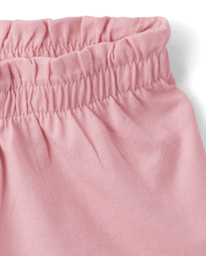 Baby Girls Leopard Paperbag Waist Shorts 2-Pack