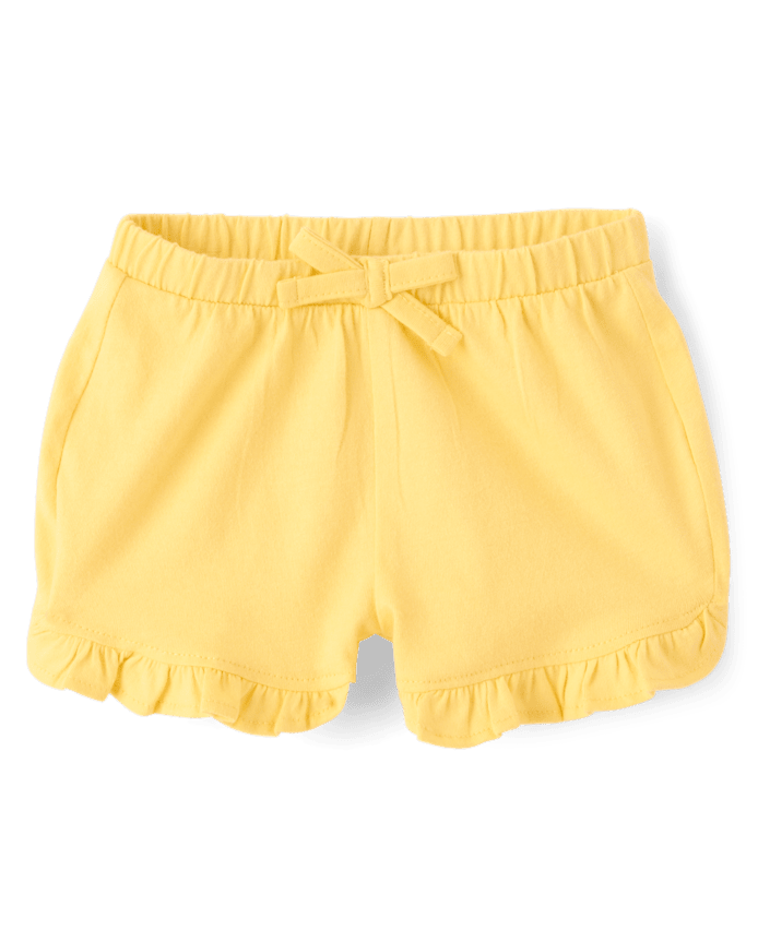 Baby Girls Lemon Ruffle Shorts 3-Pack