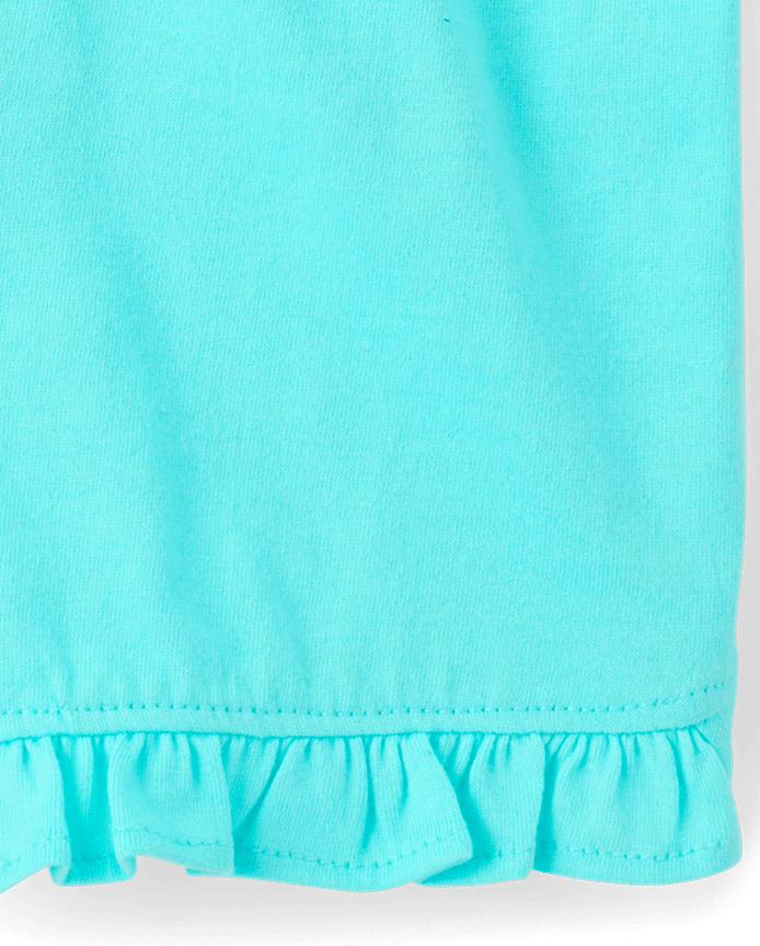 Baby Girls Seashell Ruffle Shorts 3-Pack