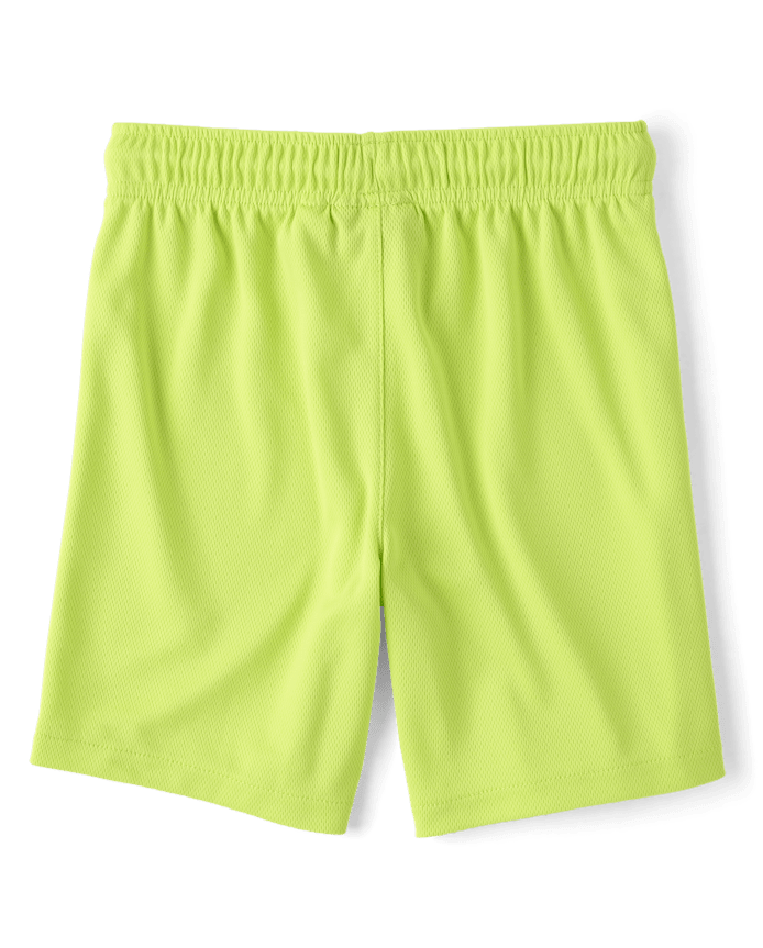 Boys Quick Dry Side Stripe Mesh Active Shorts