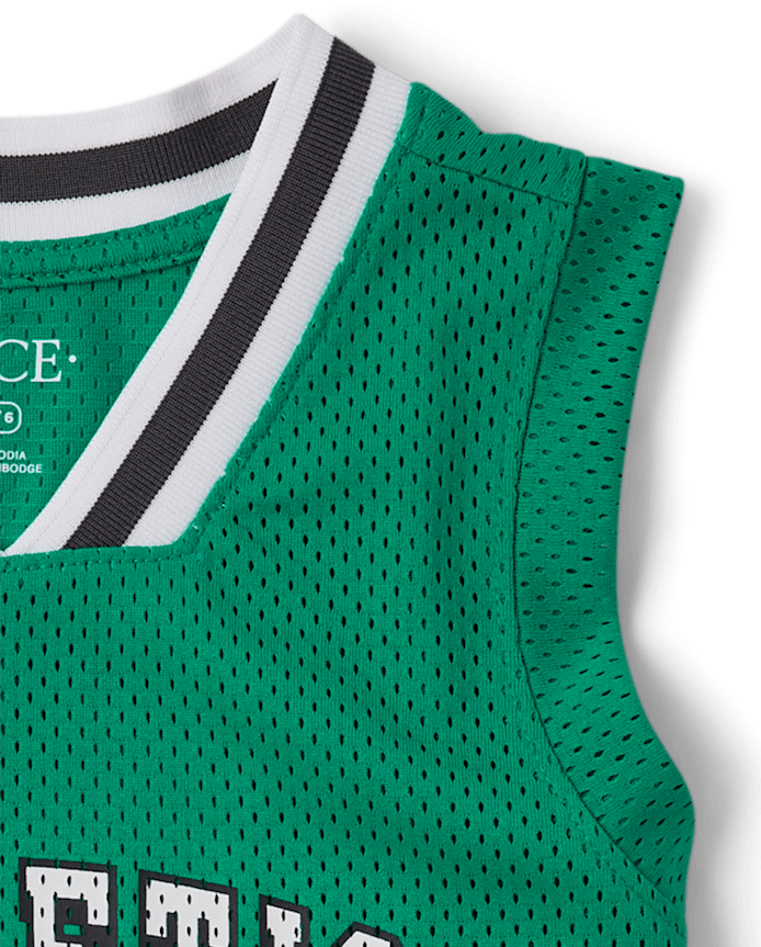 Kids Quick Dry Varsity Mesh Basketball Tank Top