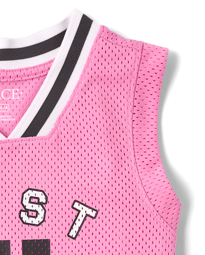 Kids Quick Dry Varsity Mesh Basketball Tank Top