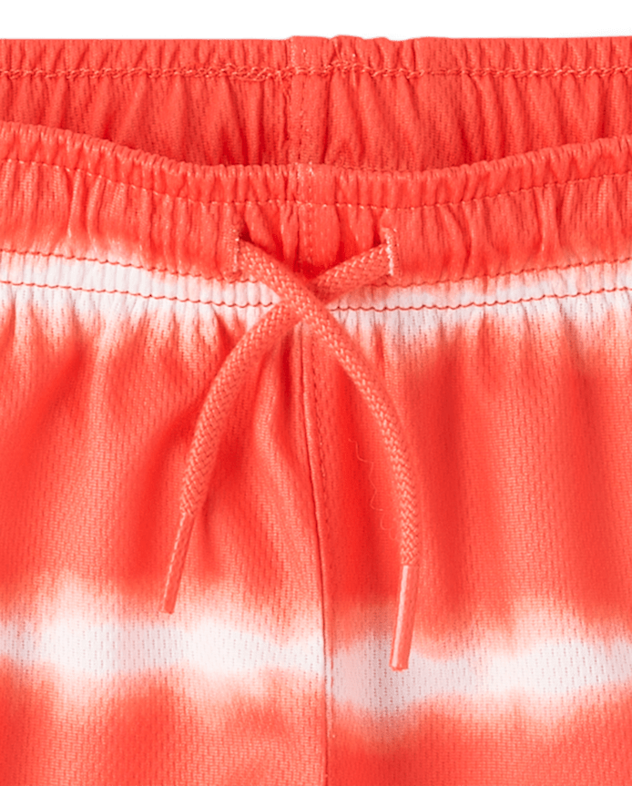 Boys Quick Dry Striped Lined Mesh Active Shorts