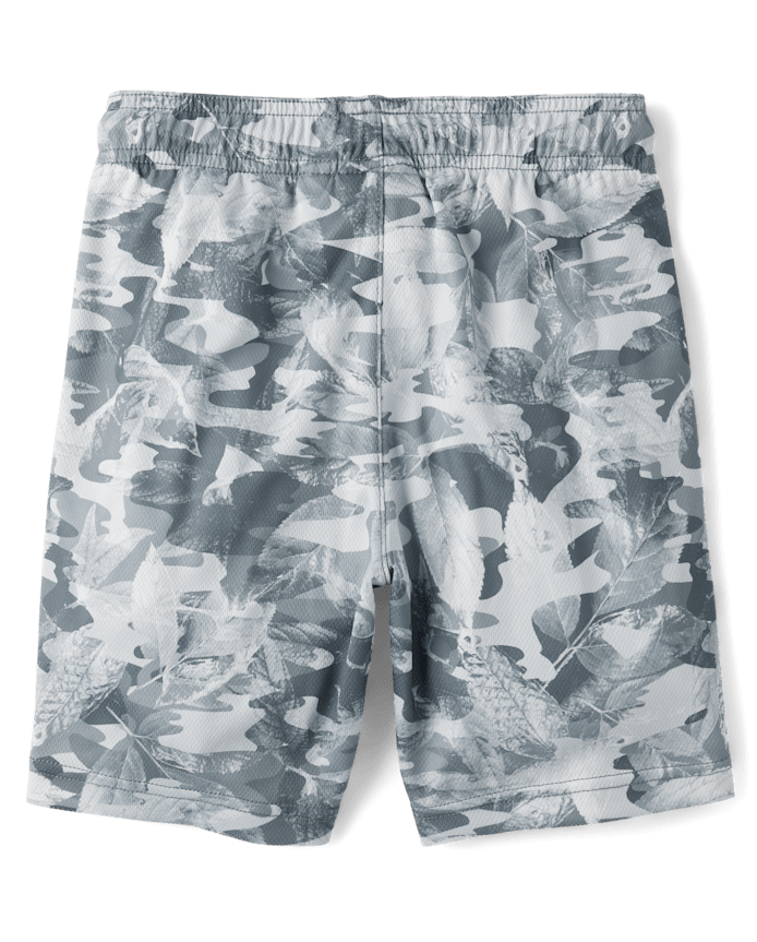 Boys Quick Dry Print Mesh Lined Active Shorts 5-Pack