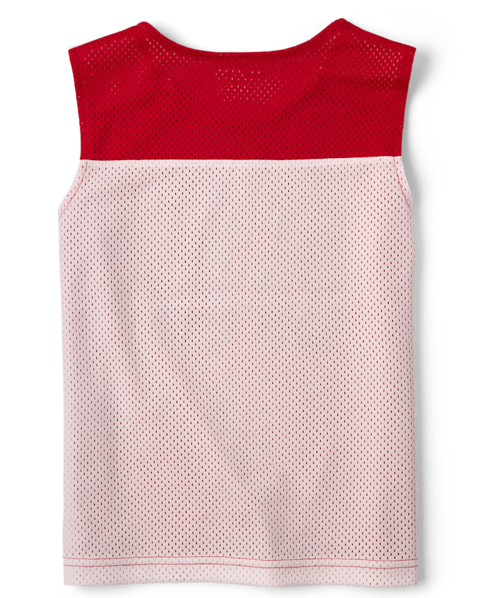 Boys Quick Dry Varsity Mesh Muscle Tank Top