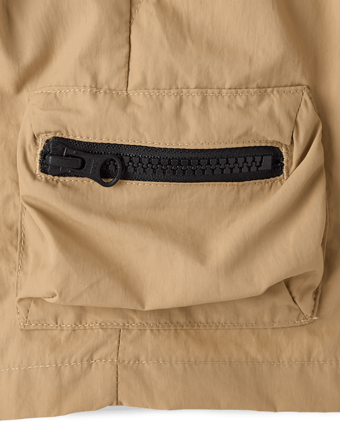 Boys Pull On Zip Cargo Shorts