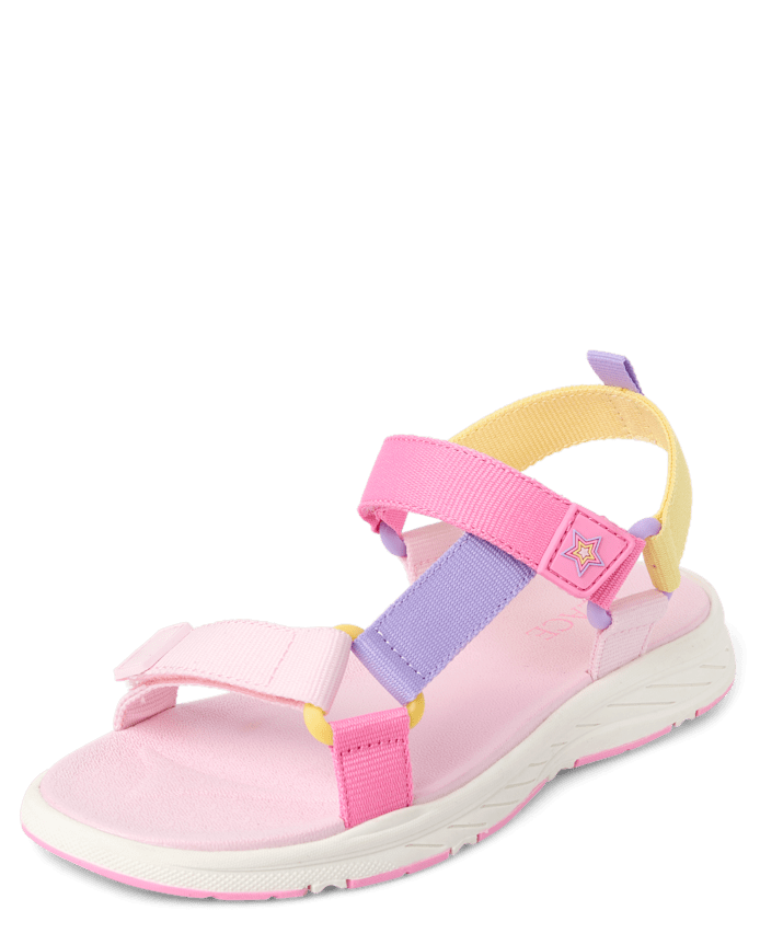 Girls Colorblock Webbed Sandals