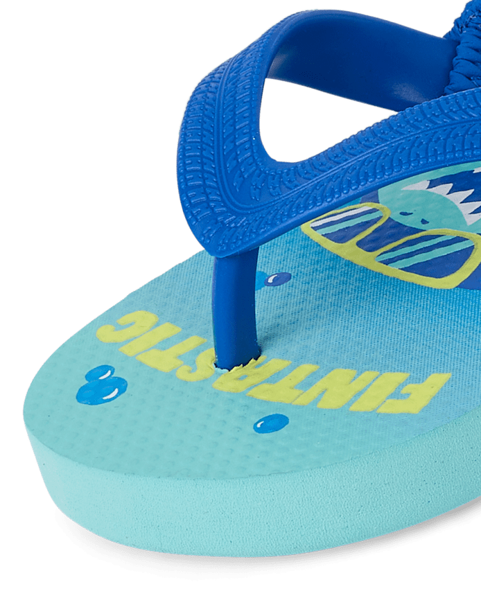 Toddler Boys Shark Flip Flops