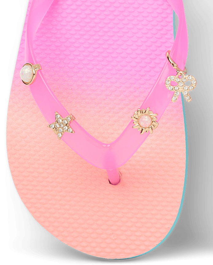 Girls Butterfly Sandal Charm 9-Pack