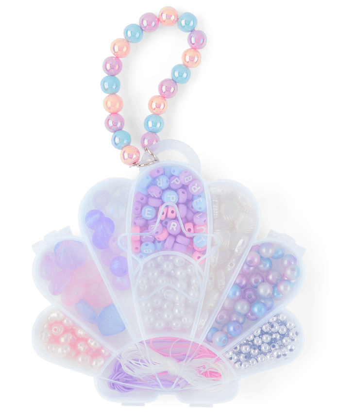 Girls Seashell DIY Beaded Bracelet Set