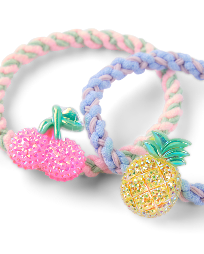 Girls Fruit Hair Tie 9-Pack