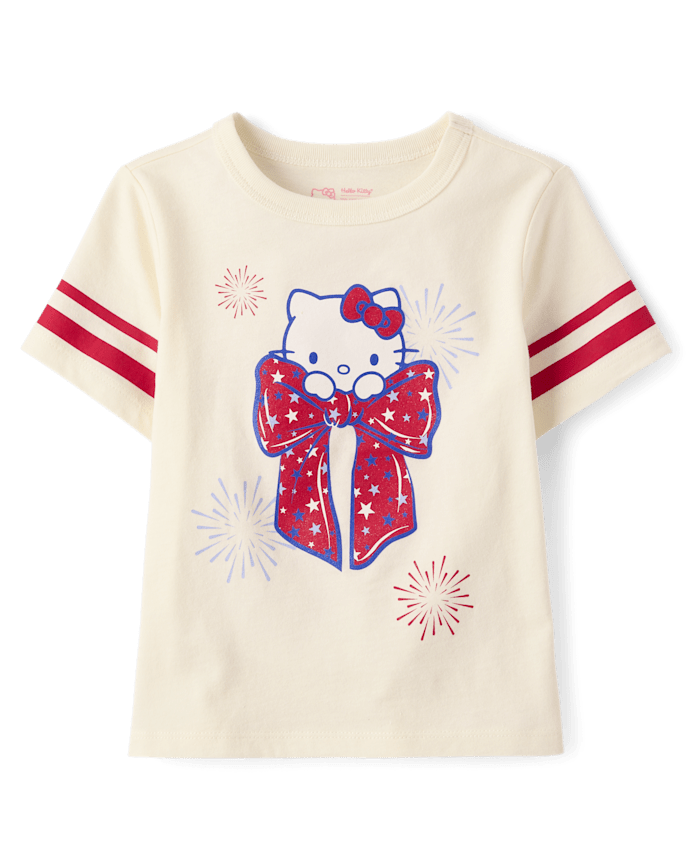 Toddler Girls Hello Kitty® Glitter Bow Relaxed Graphic Tee