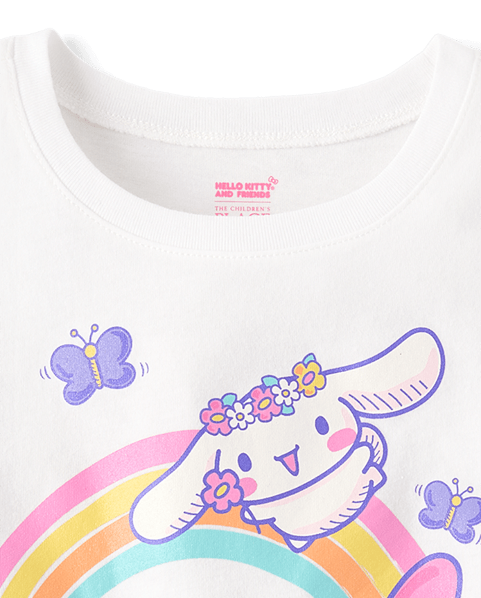 Girls Hello Kitty® And Friends Glitter Rainbow Graphic Tee