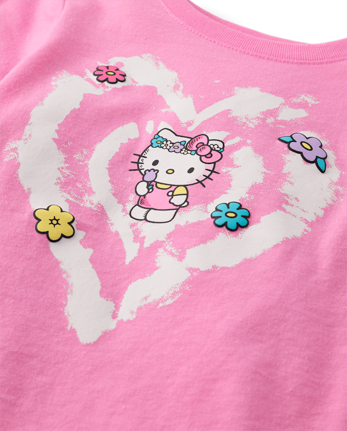 Toddler Girls Hello Kitty® Puff Print Heart Graphic Tee