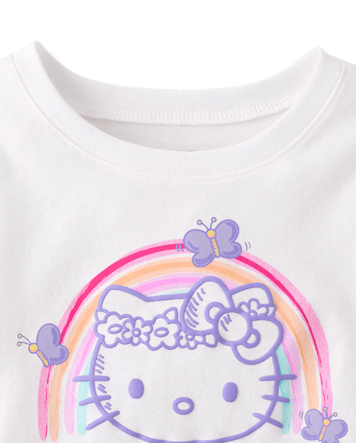 Toddler Girls Hello Kitty® Puff Print Rainbow Graphic Tee