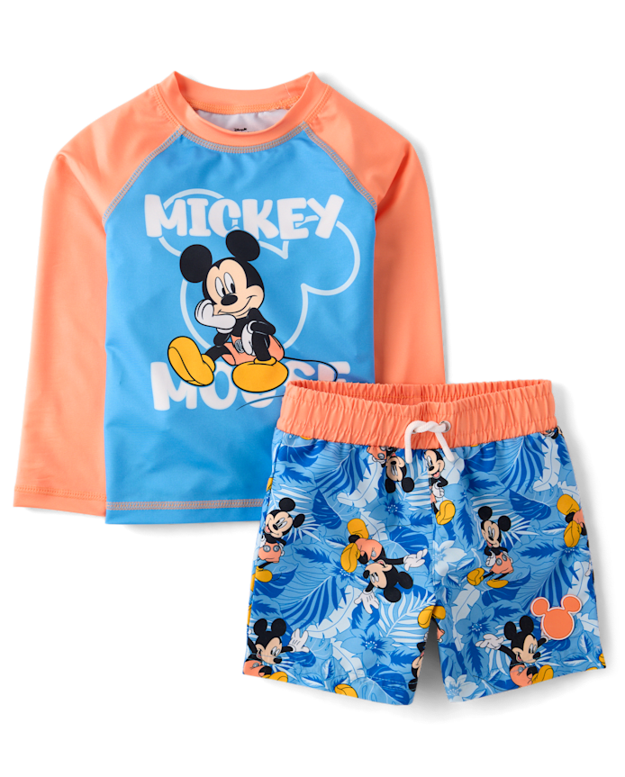 Toddler Boys Mickey Mouse™ Rashguard Swimsuit
