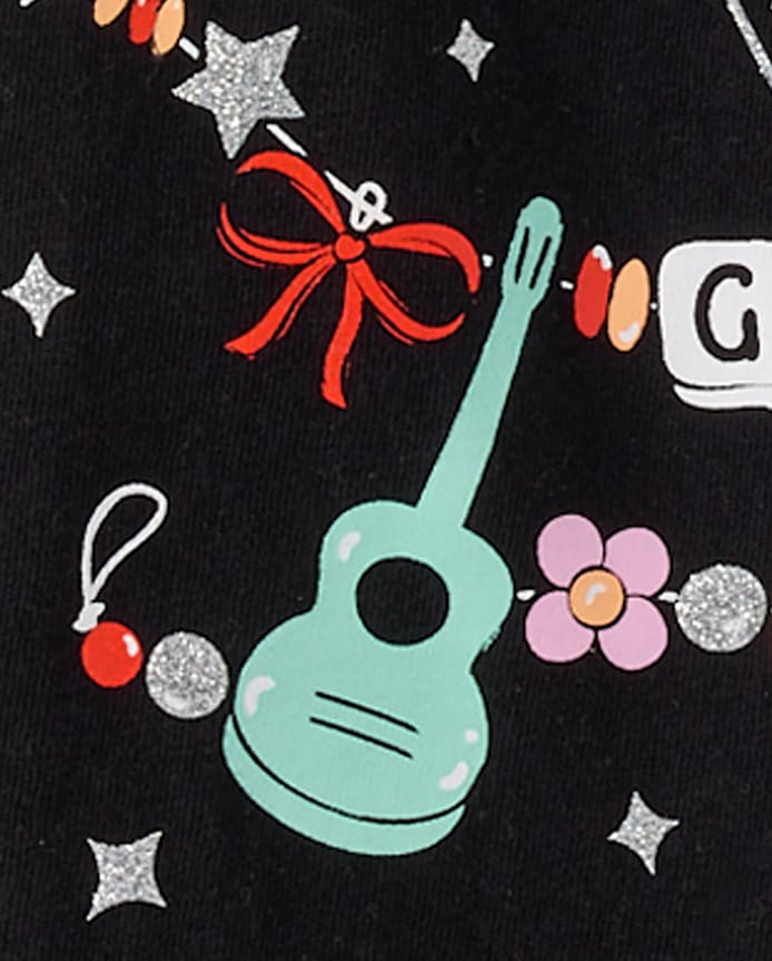 T-shirt graphique avec bracelet d'amitié pour filles