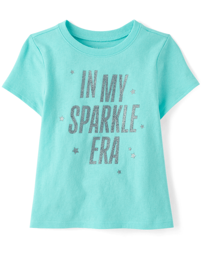 Baby And Toddler Girls Sparkle Era Graphic Tee
