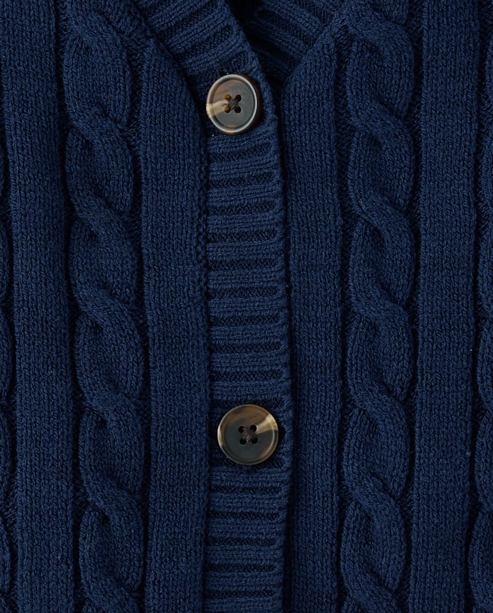 Girls Cable Knit Cardigan
