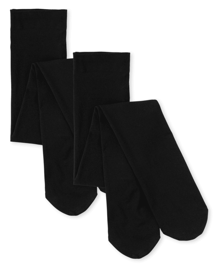 Girls Microfiber Tights 2-Pack