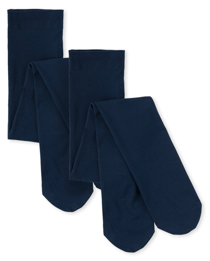 Collants en microfibre pour filles (lot de 2