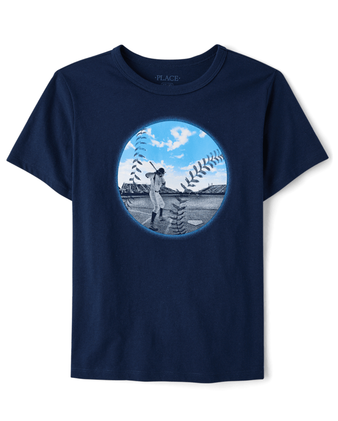T-shirt graphique de baseball pour garçons