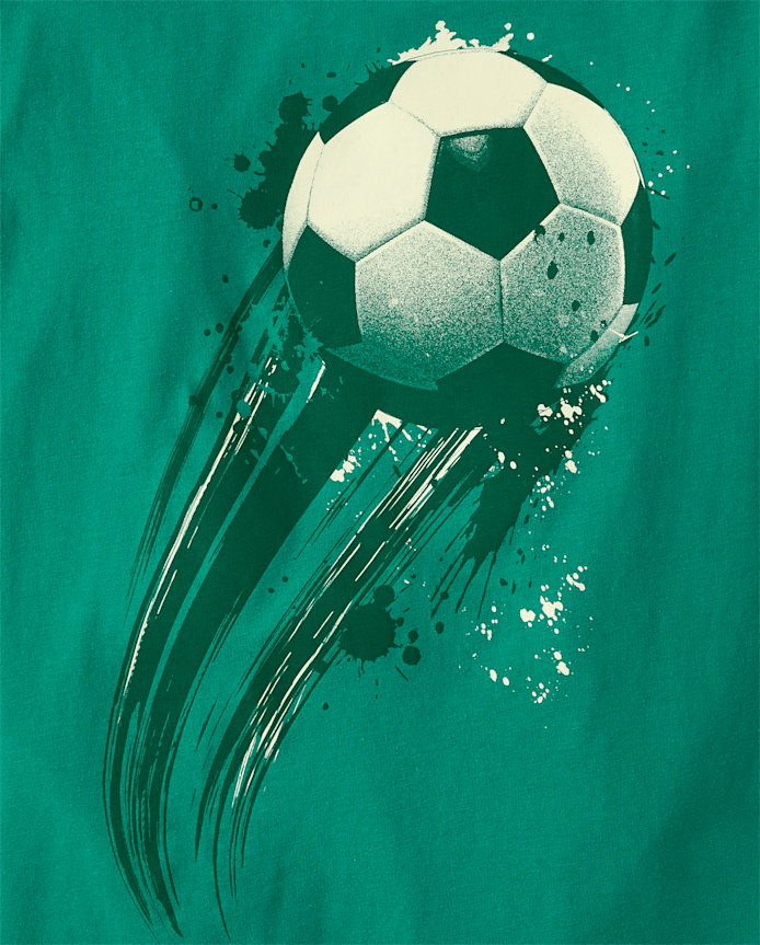 Boys Soccer Ball Graphic Tee