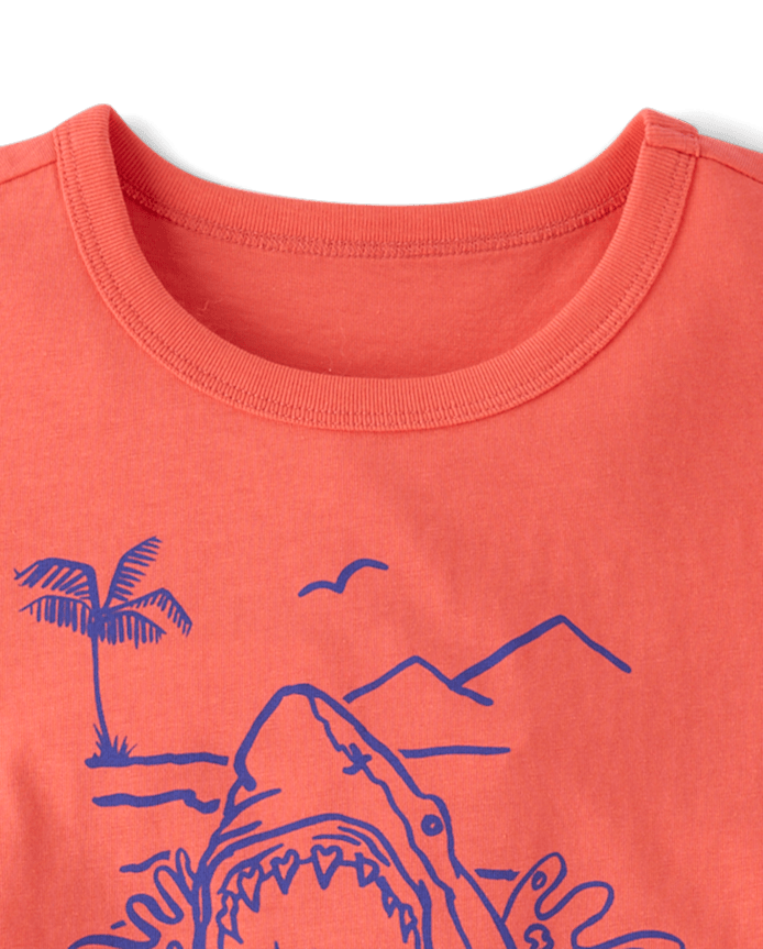 Boys Here For The Waves Graphic Tee
