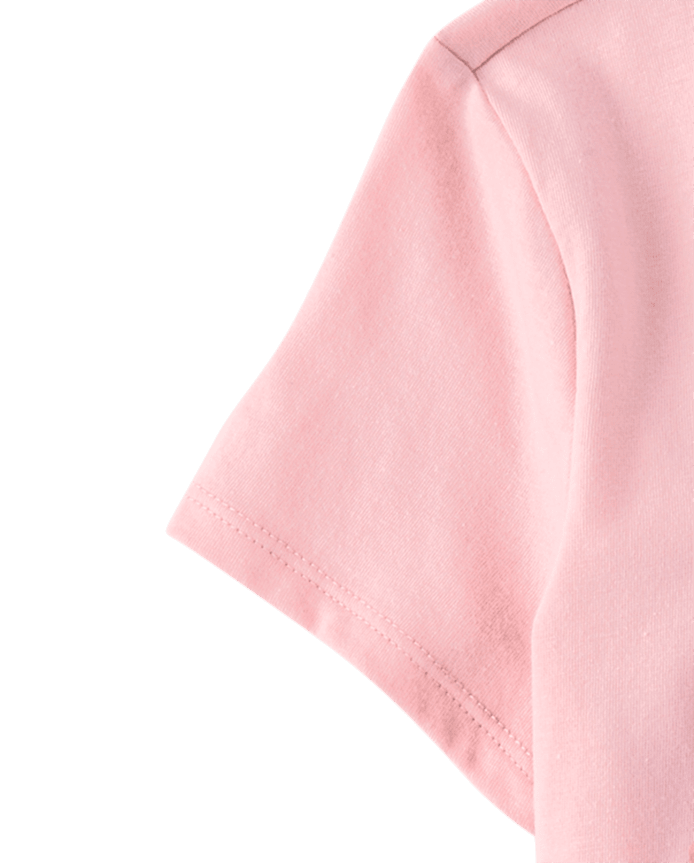 Girls Hibiscus Flower Graphic Tee