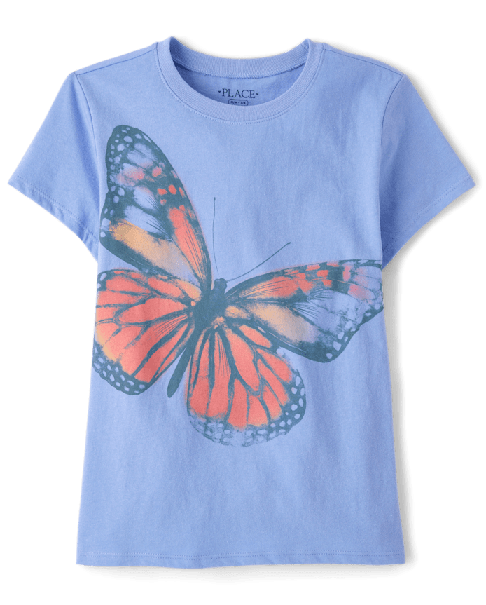 Girls Butterfly Graphic Tee