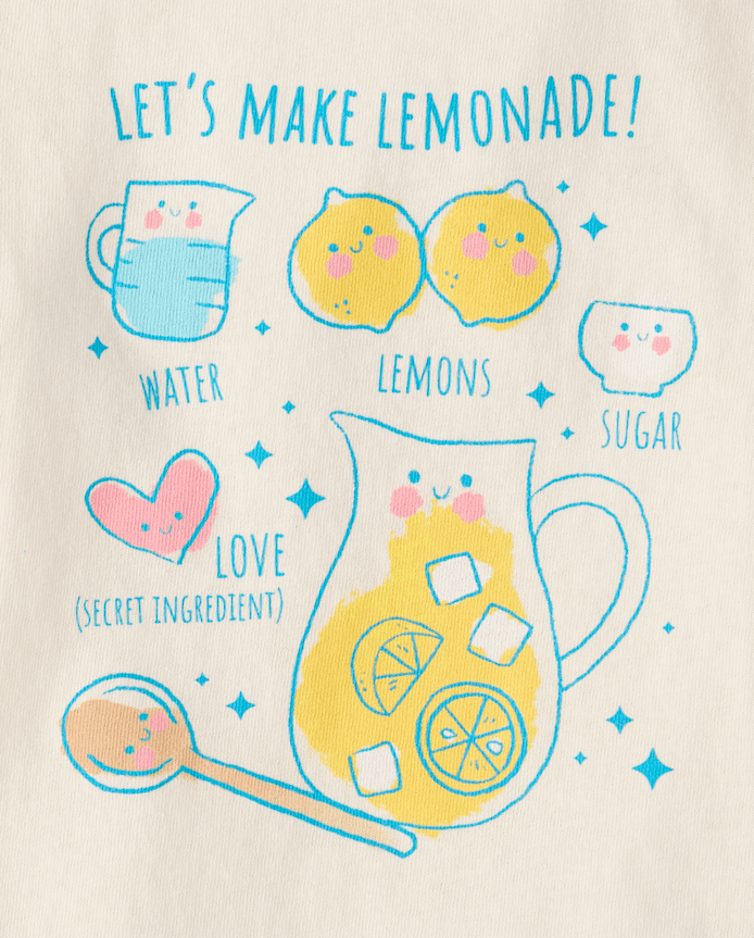 Baby And Toddler Girls Lemonade Graphic Tee