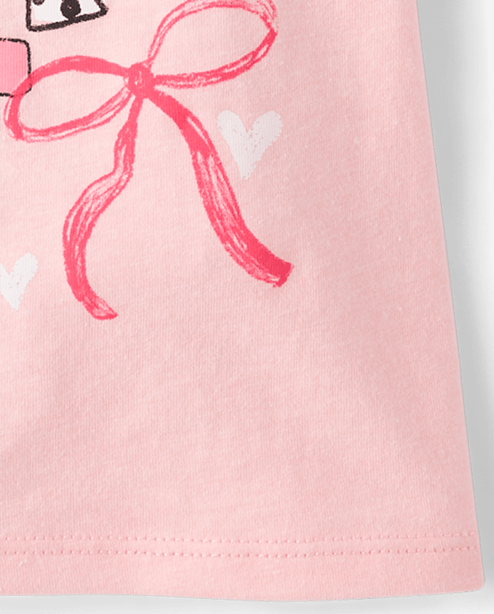 Baby And Toddler Girls Bows Graphic Tee